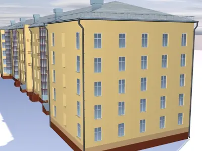 Flat house 3D model buy