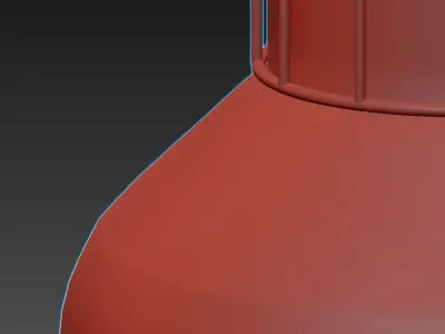 AEROSTAT pendant light in brass 3D model