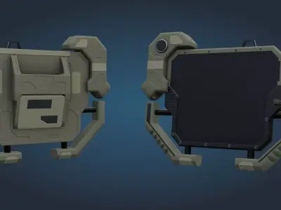 Sci-Fi GPS Device  - Game Ready - PBR Low-poly 3D model