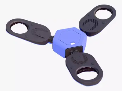 Tricopter Drone M1 3D model