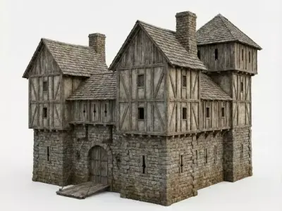 House 3d model Ai 3D model