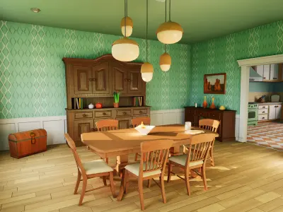 Cartoon House Vol1 - UE4 file only Low-poly 3D model