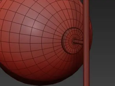 Equalizer Collection four balls hanging from chain 3D model