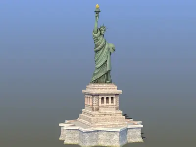 Statue of Liberty USA 3D model