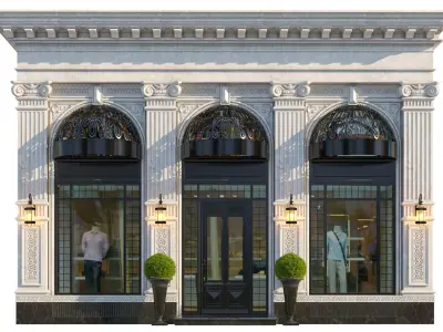 Modern Classic house 4 3D model