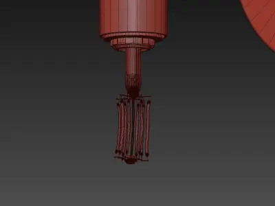 Italian Modern Brass Enamel Ludo Wall Sconce 3D model