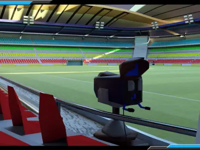 Low Poly Model Large Stadium Low-poly 3D model