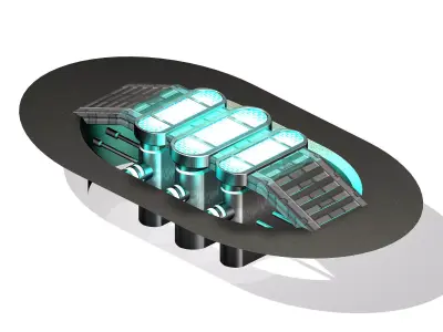 Satellite City Objects - Reserve Energy 12 3D model