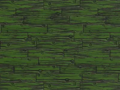 Brushed Dark Concrete Wall with Wood Inlay Frame PBR Texture