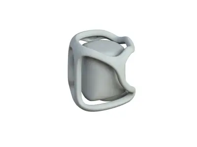 SciFi Shape Object Low Poly 12 Low-poly 3D model
