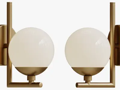 Quimby Wall Sconce gold 3D model