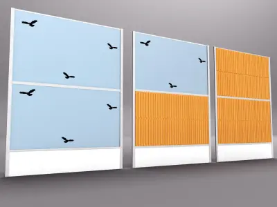 Noise barrier 3D model