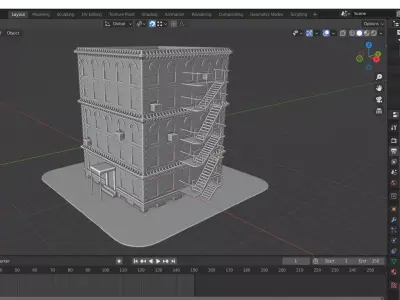 Modern Building 3D model