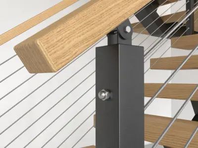 Modern stairs 3D model