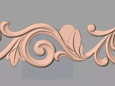 CNC 3D relief design STL format file used for artcam aspire E709 3D model