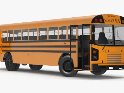  School Buses Rigged Collection 