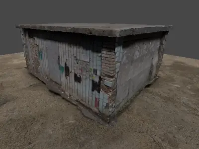 Abandoned Building 2 SCAN Low-poly 3D model