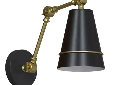 Wall lamp with switch Divinare 8035-19 AP-1 3D model