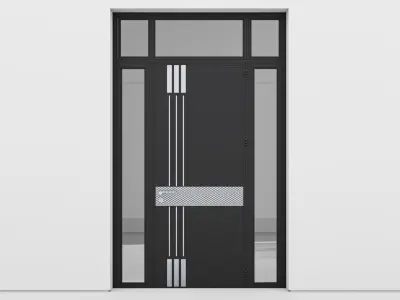 Aluminium door 148 3D model