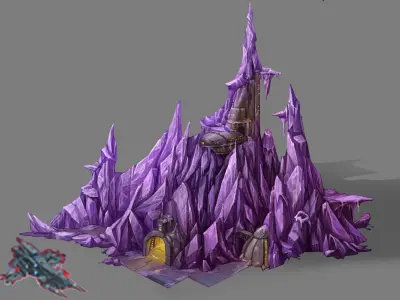 Battlestar - Icefield - Iceberg 01 3D model