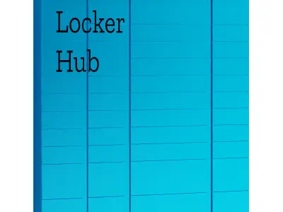 Parcel pick-up point 3D model