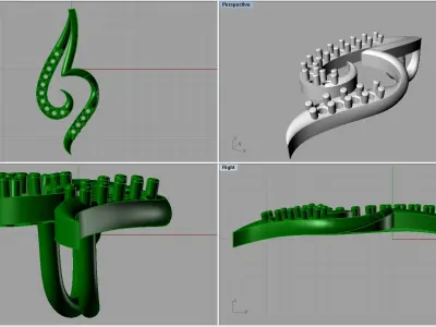 diamonds pendant 3D print model