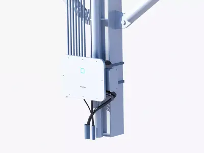 photovoltaic charging pile 3D model