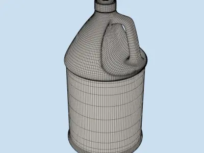 Detergent Bottle Mockup Low-poly 3D model