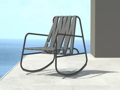 Dozequinze Rocking Chair 3D model