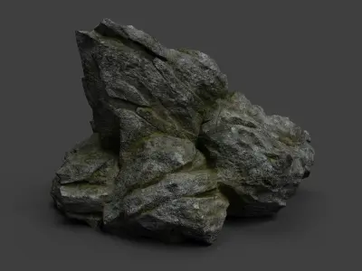 Rock 7-7 Low-poly 3D model