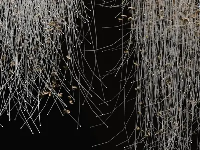 Photo Sharon Marston Flight Fiver Light Chandelier 3D model