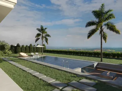 Istanbul Villa Exterior Scene 3D model