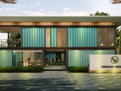 Container Office Facade 3D model