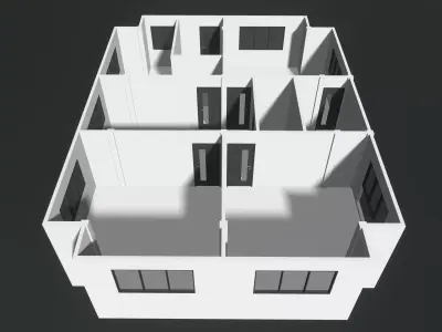 House plan 25-49 3D model