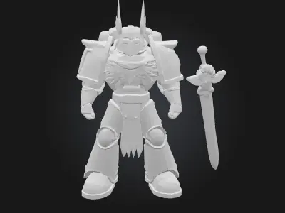 Silver Knight Sentinel 3D model