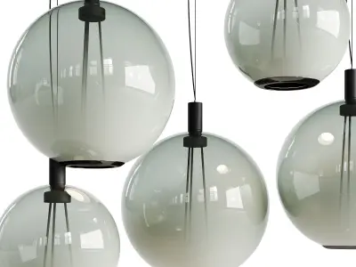 Cattelan Italia Paris Ceiling Lamp 3D model