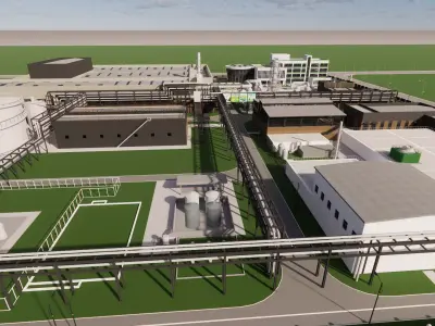 Industrial Scene -A32 3D model