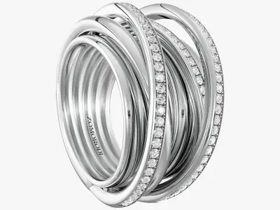 Jewelry Nest Ring Fractal Nature Collection 3D print model