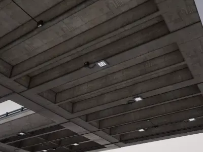 Lower Grand Ave Urban Underground Road  Low-poly 3D model