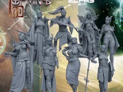 ELF WARRIORS 3D print model