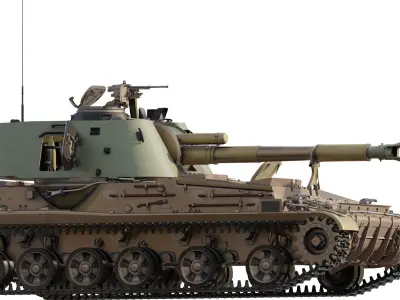 SO-152 2S3 Akatsiya 3D model