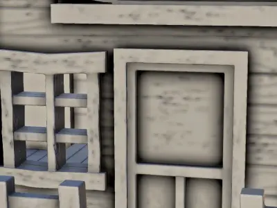 Western sheriff office 6 - USA ACW American Civil War 3D print model