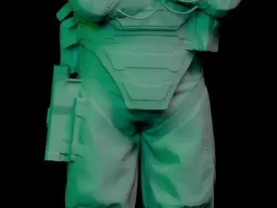 Cyberpunk Trauma Team miniatures 3D print model