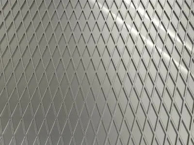 Lattice Plate 3D Model Low-poly 3D model