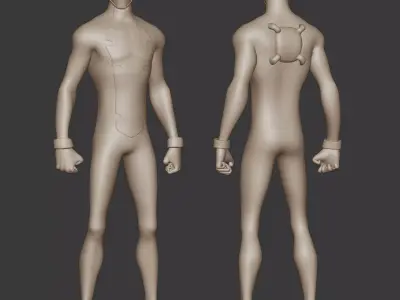 Black Spider - DC Young Justice TV Series 3D Model 3D model