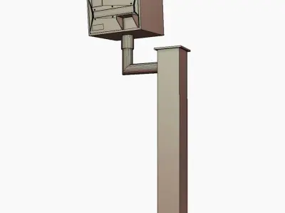 Speed Camera Low-poly 3D model