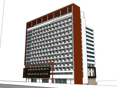 vacation spot-Resort-Fashion Leisure Hotel-0218 3D model