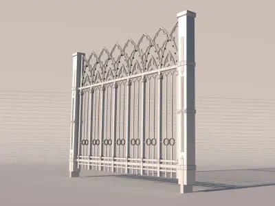 Fence 02 3D model