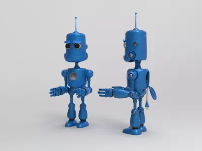 Cartoon Robot  3D model