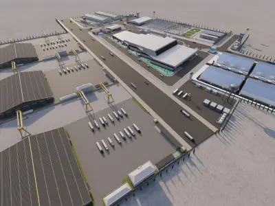 Industrial Factory-Factory building 3D model